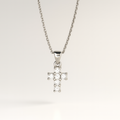 Classic Crystal Cross Pendant Necklace - PEACORA