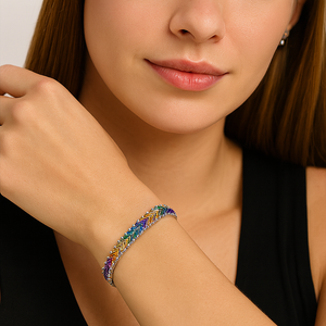 Dazzling Spectrum Bangle - PEACORA