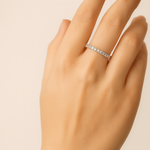 Load image into Gallery viewer, Eternity Crystal Band Ring - PEACORA
