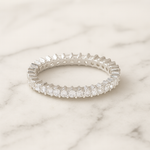 Load image into Gallery viewer, Eternity Crystal Band Ring - PEACORA
