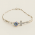 Faithful Radiance Sterling Silver Bracelet - PEACORA