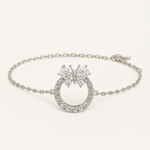 Load image into Gallery viewer, Crystal Butterfly Sterling Silver S925 Bracelet - PEACORA
