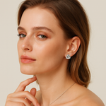 Load image into Gallery viewer, Triangular Baguette Diamond Earrings - PEACORA
