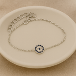 Load image into Gallery viewer, Evil Eye &amp; Cross Bracelet - PEACORA
