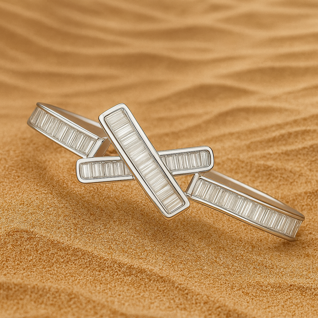 Radiant X- Cross Bangle - PEACORA