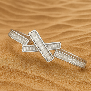 Radiant X- Cross Bangle - PEACORA