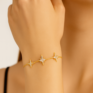 Starburst Gold Vermeil Bracelet - PEACORA
