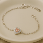 Load image into Gallery viewer, Peach Heart Bracelet - PEACORA
