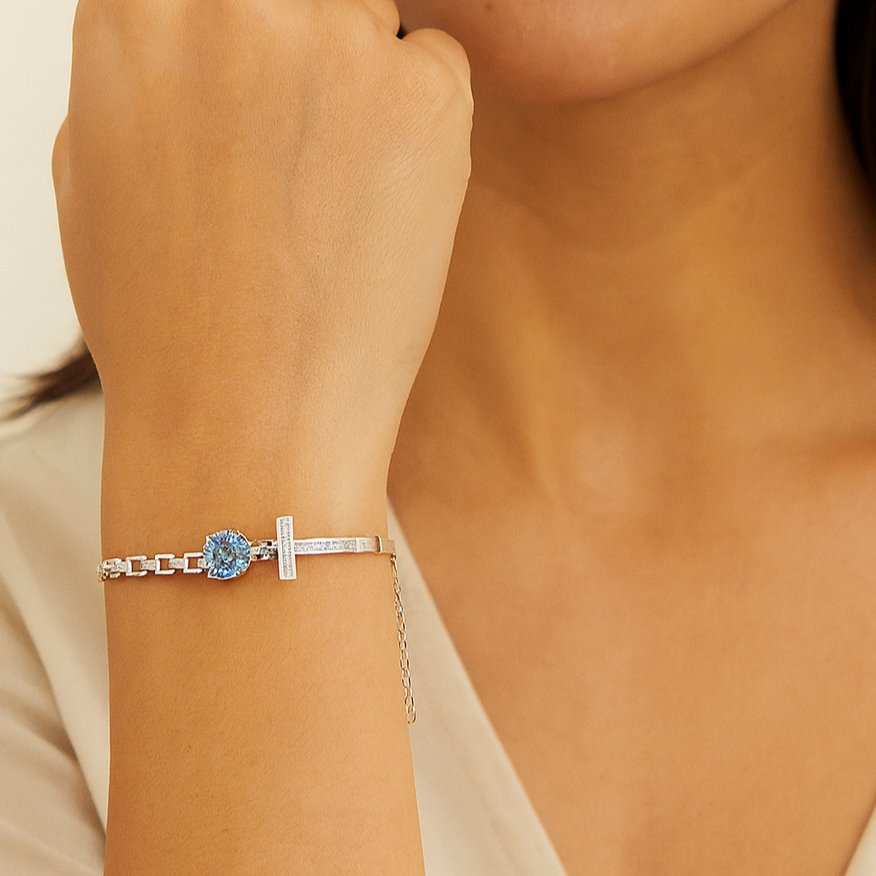 Faithful Radiance Moissanite Bracelet - PEACORA