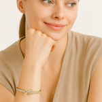 Load image into Gallery viewer, Radiant X-Cross Golden Bangle - PEACORA
