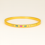 Load image into Gallery viewer, Elegant Golden Radiance Sparkle Bangle - PEACORA
