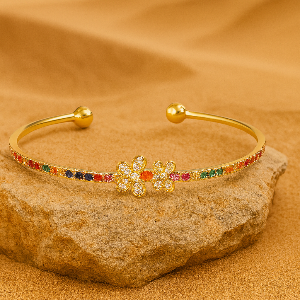 Floral Bliss Bangle - PEACORA