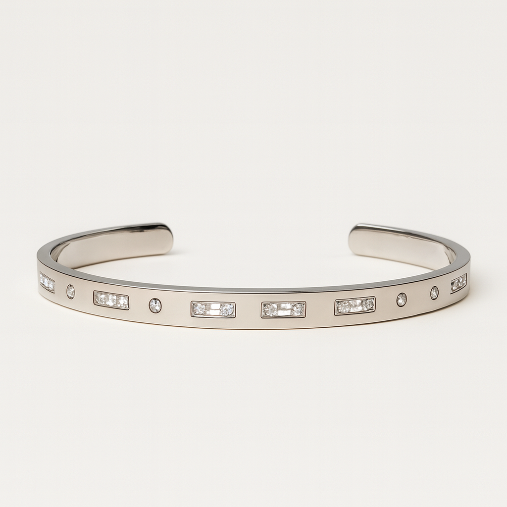 Elegant Radiance Sparkle Bangle - PEACORA