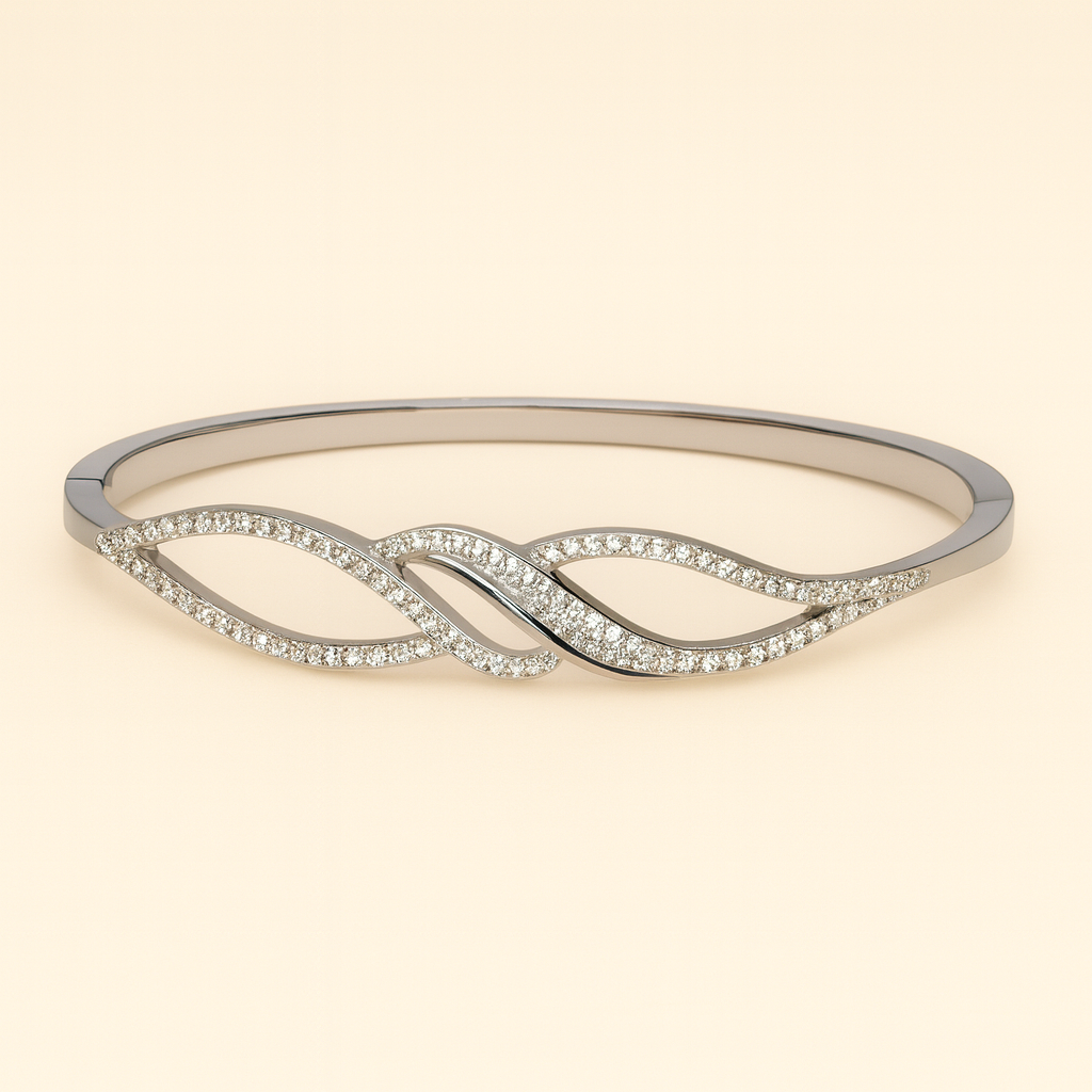 Elegant Stainless Steel Bangle - PEACORA