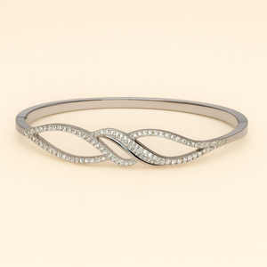 Elegant Stainless Steel Bangle - PEACORA