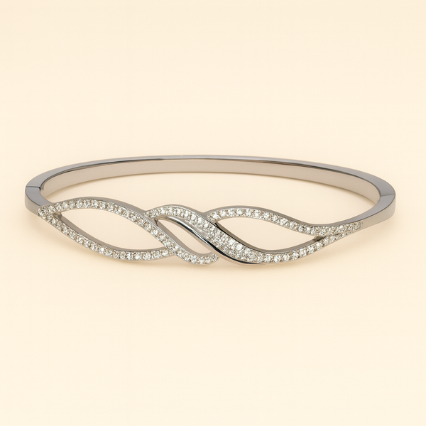 Elegant Stainless Steel Bangle - PEACORA