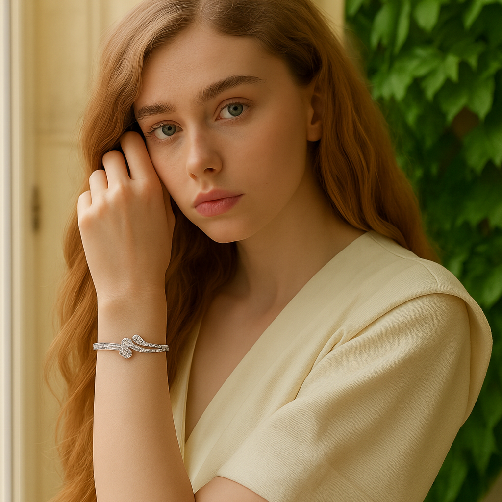 Radiant Waves Bangle - PEACORA