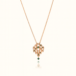 Load image into Gallery viewer, Sprouting Green Gold Necklace - PEACORA
