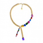 Load image into Gallery viewer, Colorburst Cascade Necklace - PEACORA
