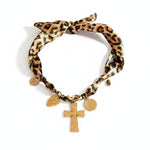 Load image into Gallery viewer, Cross Charm Scarf Necklace 
