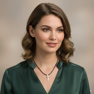 Custom Silver Bar Necklace 