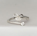 Load image into Gallery viewer, Infinity Bow Promise Ring
