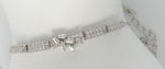 Load image into Gallery viewer, Baguette Cluster Sterling Silver S925 Bracelet - PEACORA
