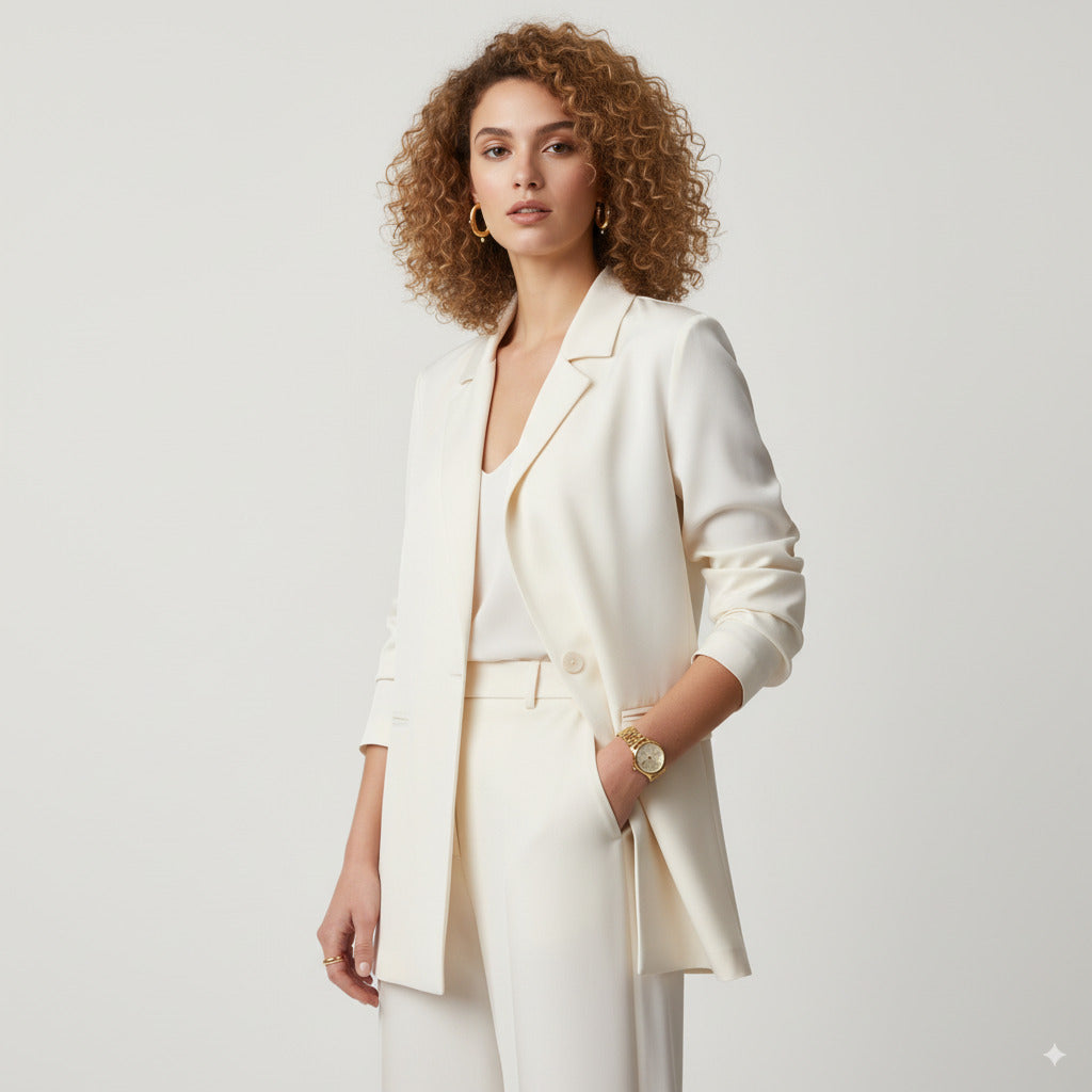 Geometric Dual-Tone Hoop Earrings 