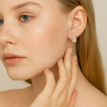 Load image into Gallery viewer, Golden Crystal Bow Stud Earrings - PEACORA
