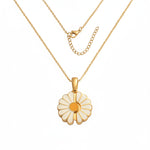Load image into Gallery viewer, PEACORA Golden Daisy Pendant Necklace
