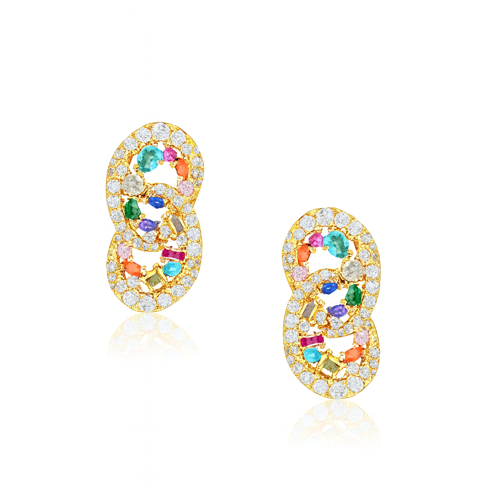 Multihued Life Spectrum Earrings - PEACORA