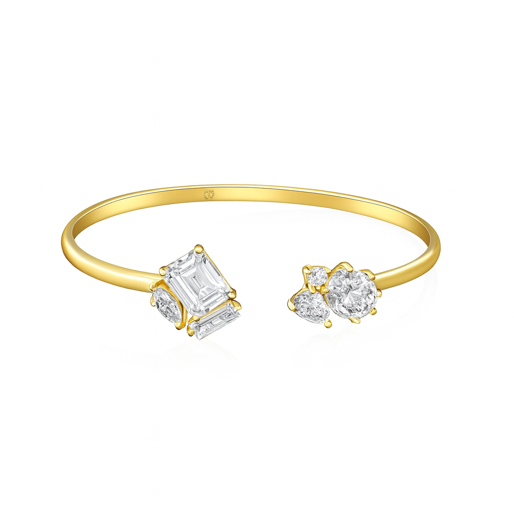 Open to Love Gem Bangle - PEACORA