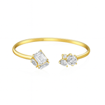 Load image into Gallery viewer, Open to Love Gem Bangle - PEACORA
