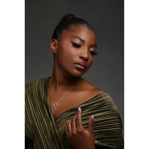 Sprouting Green Gold Necklace - PEACORA