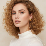Load image into Gallery viewer, Pearl Shell Statement Earrings 
