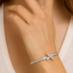 Load image into Gallery viewer, Radiant X- Cross Bangle - PEACORA
