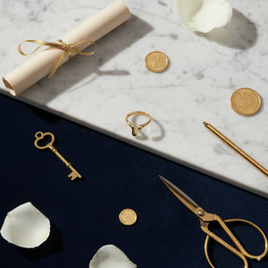 Sculpted Wave Ring – Gold & Silver Finish Stainless Steel - PEACORA