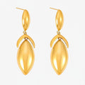 Sculpted Teardrop Dangle Earrings 