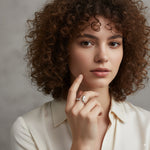 Load image into Gallery viewer, Sculpted Wave Ring – Gold &amp; Silver Finish Stainless Steel - PEACORA
