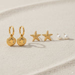 Load image into Gallery viewer, Seashell, Star &amp; Pearl Earrings Set 

