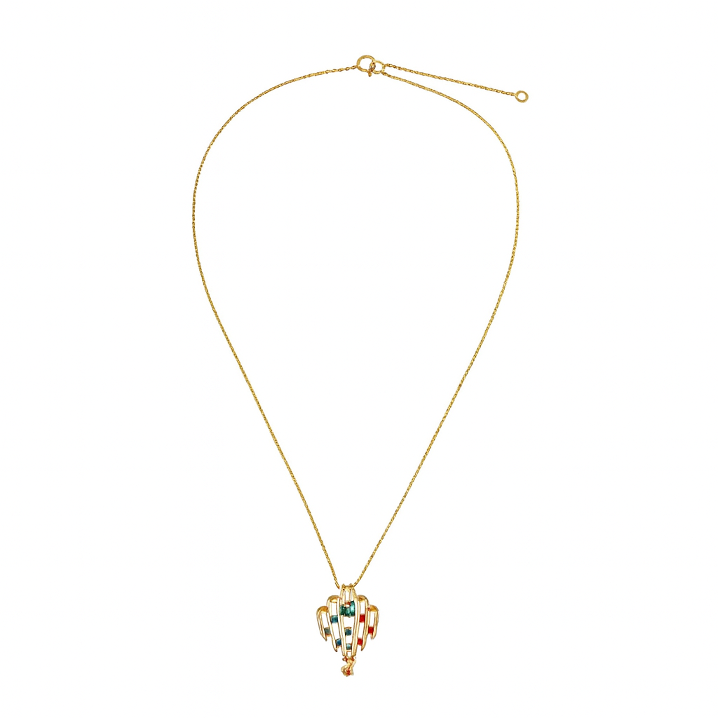 Sprouting Green Gold Necklace - PEACORA