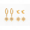 Stainless Steel Earrings Set 