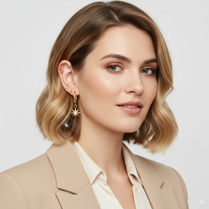 Stainless Steel Earrings Set 