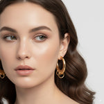Load image into Gallery viewer, Triple Hoop Dangle Earrings 
