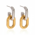 Load image into Gallery viewer, Two-Tone Link Earrings 
