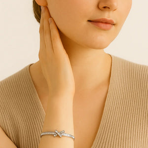 Radiant X- Cross Bangle - PEACORA