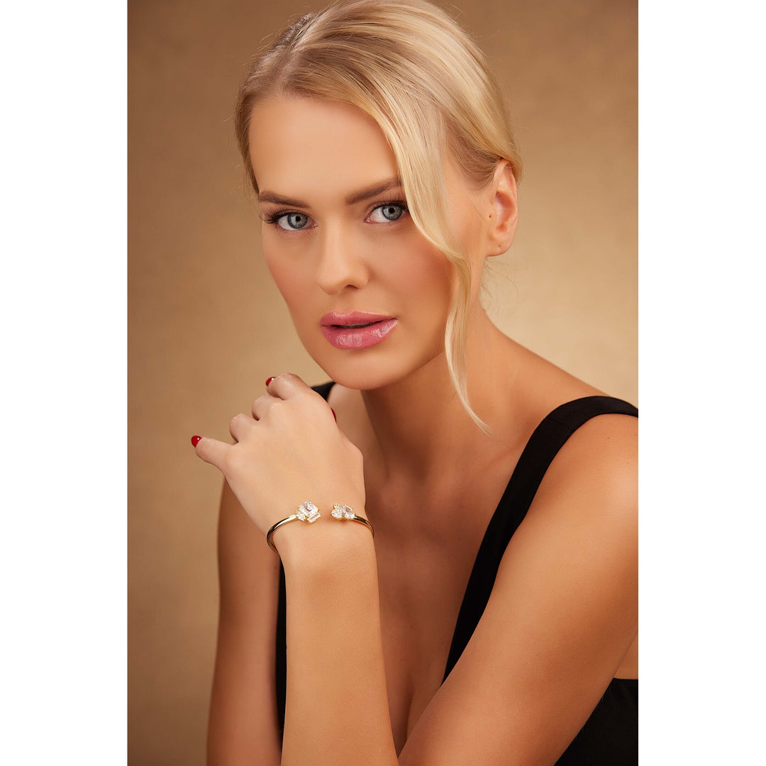 Open to Love Gem Bangle - PEACORA
