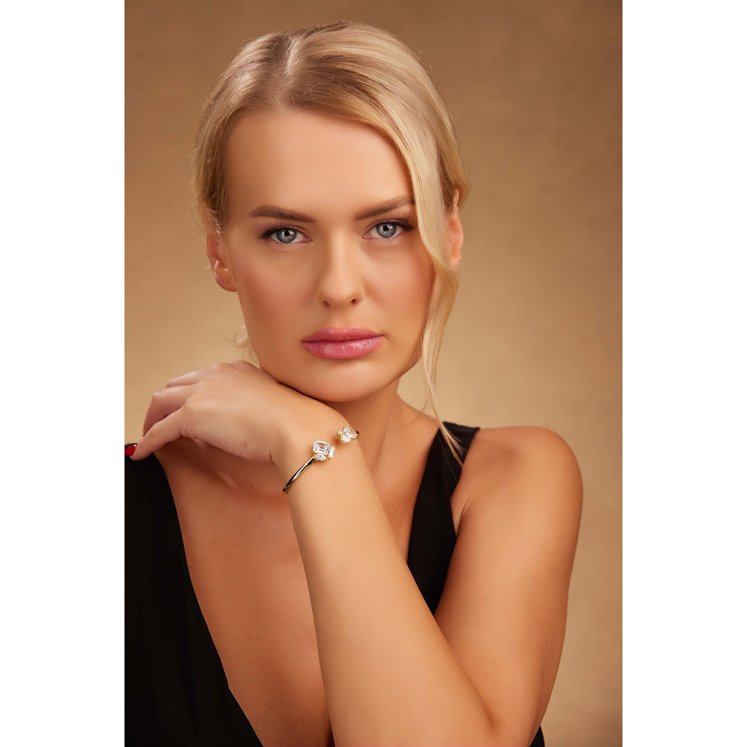 Open to Love Gem Bangle - PEACORA