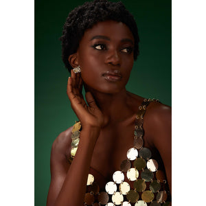 Dazzling Gold Flora Stud - PEACORA