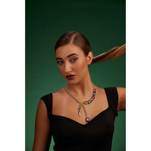 Colorburst Cascade Necklace - PEACORA